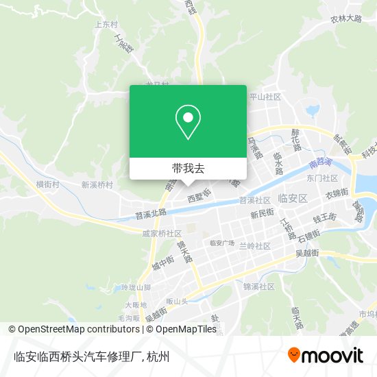 临安临西桥头汽车修理厂地图