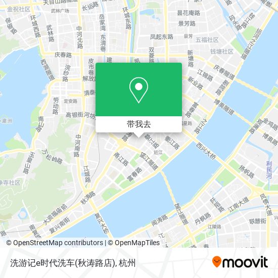 洗游记e时代洗车(秋涛路店)地图