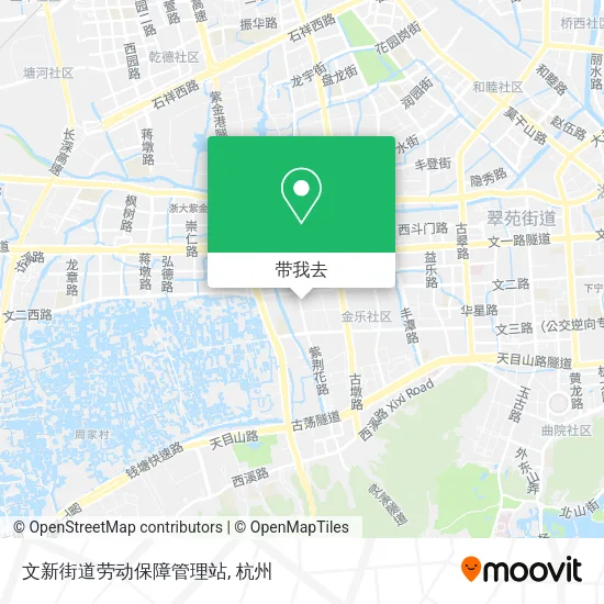 文新街道劳动保障管理站地图