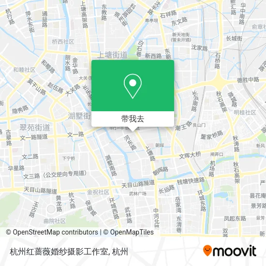 杭州红蔷薇婚纱摄影工作室地图