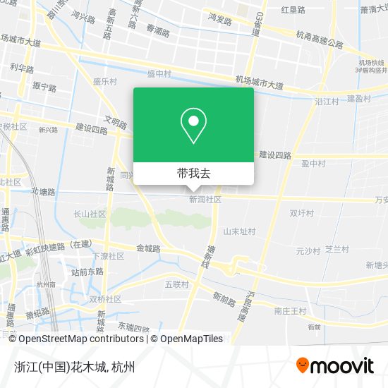 浙江(中国)花木城地图