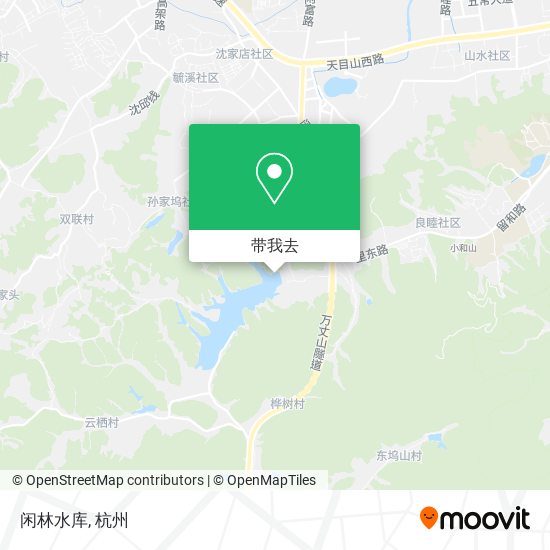 闲林水库地图