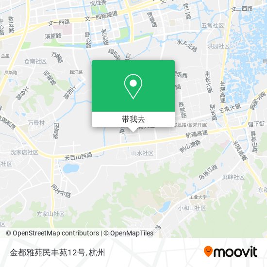 金都雅苑民丰苑12号地图