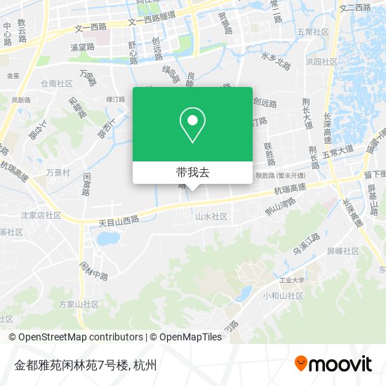 金都雅苑闲林苑7号楼地图