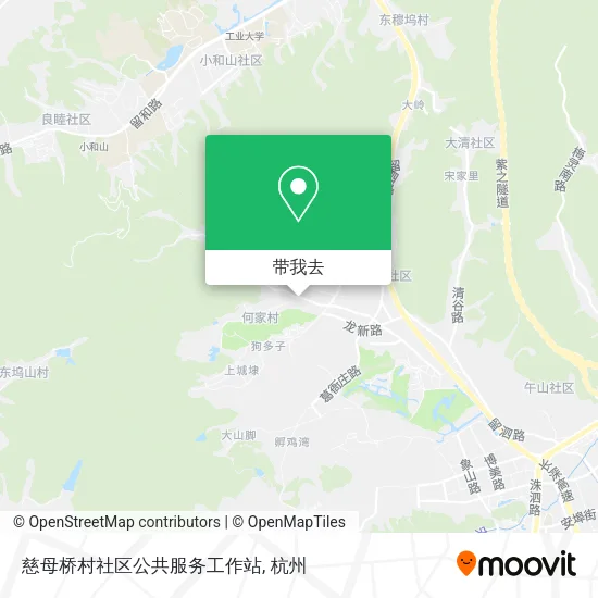 慈母桥村社区公共服务工作站地图