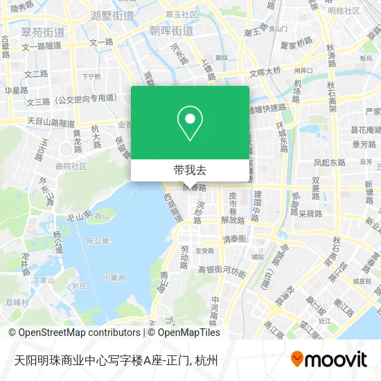 天阳明珠商业中心写字楼A座-正门地图