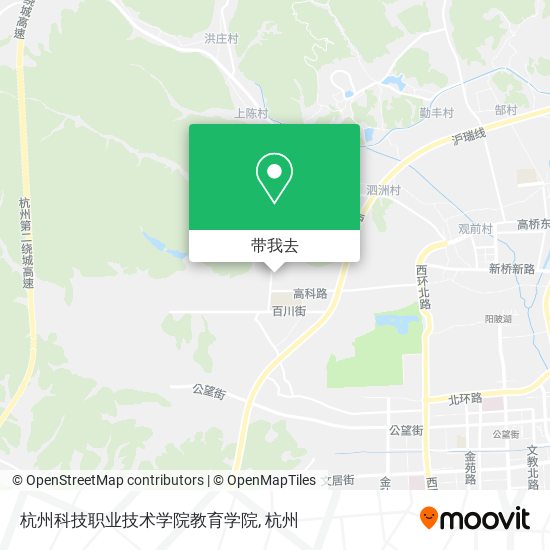 杭州科技职业技术学院教育学院地图