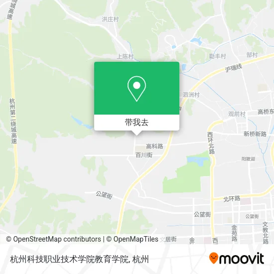 杭州科技职业技术学院教育学院地图