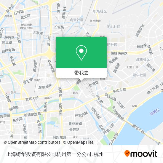 上海绮华投资有限公司杭州第一分公司地图