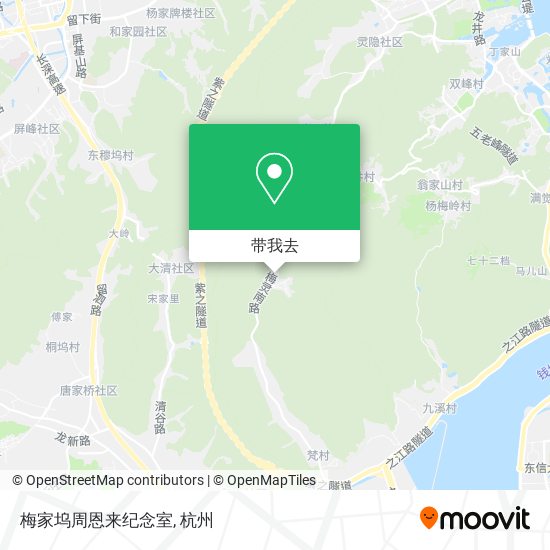 梅家坞周恩来纪念室地图