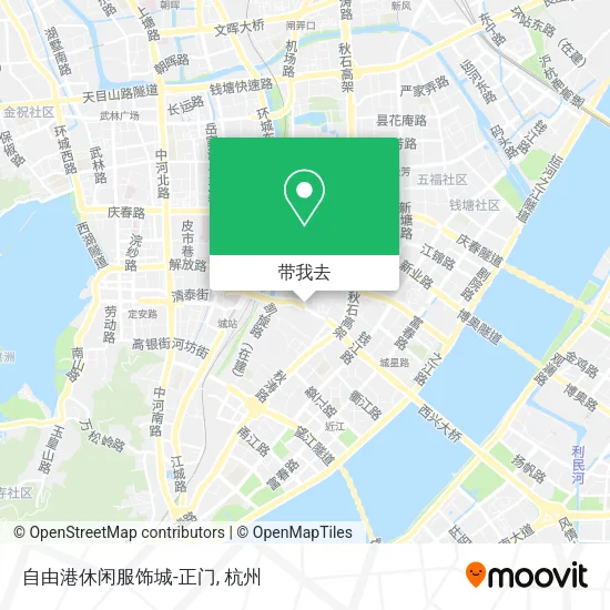 自由港休闲服饰城-正门地图