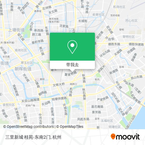 三里新城·桂苑-东南2门地图