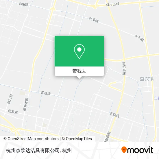 杭州杰欧达洁具有限公司地图