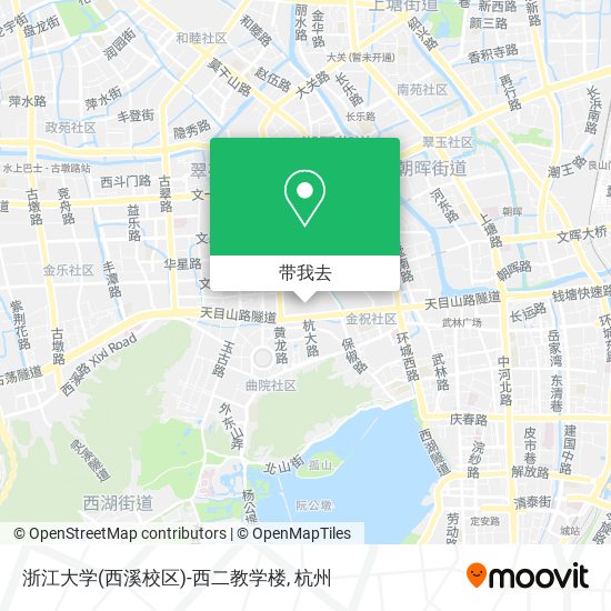 浙江大学(西溪校区)-西二教学楼地图