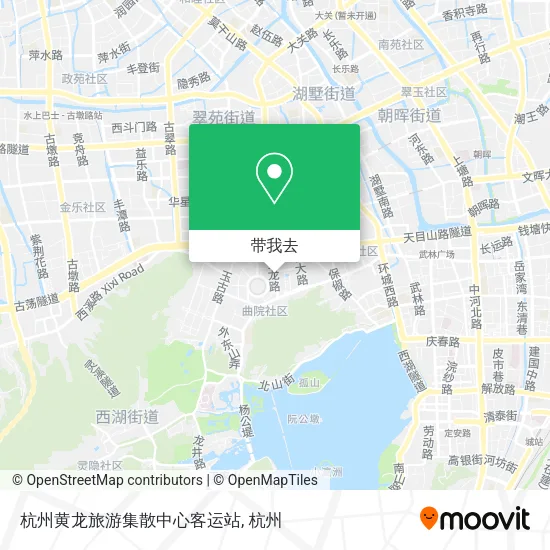 杭州黄龙旅游集散中心客运站地图