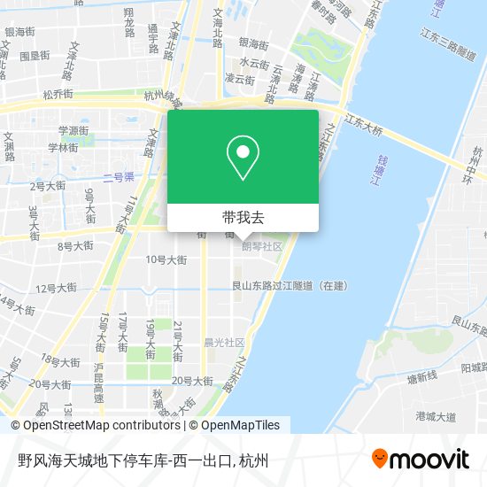野风海天城地下停车库-西一出口地图