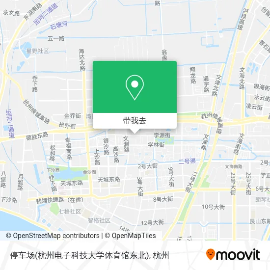 停车场(杭州电子科技大学体育馆东北)地图