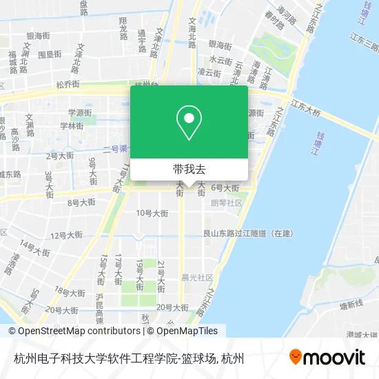 杭州电子科技大学软件工程学院-篮球场地图