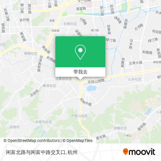 闲富北路与闲富中路交叉口地图