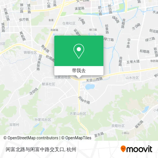 闲富北路与闲富中路交叉口地图