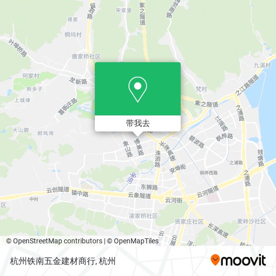 杭州铁南五金建材商行地图