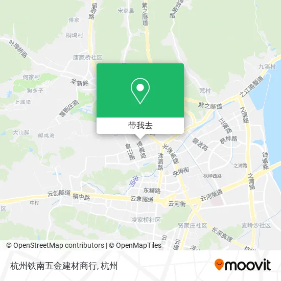 杭州铁南五金建材商行地图