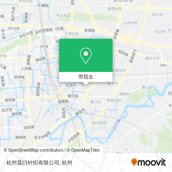 杭州晨曰针织有限公司地图
