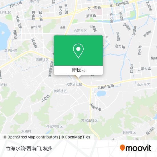 竹海水韵-西南门地图