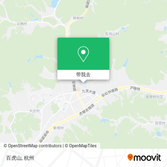 百虎山地图