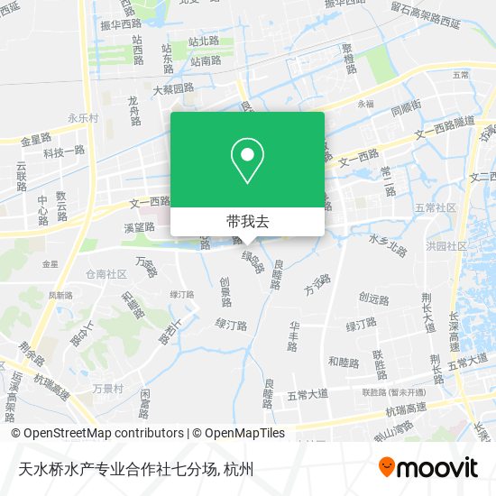 天水桥水产专业合作社七分场地图