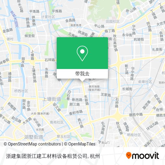 浙建集团浙江建工材料设备租赁公司地图