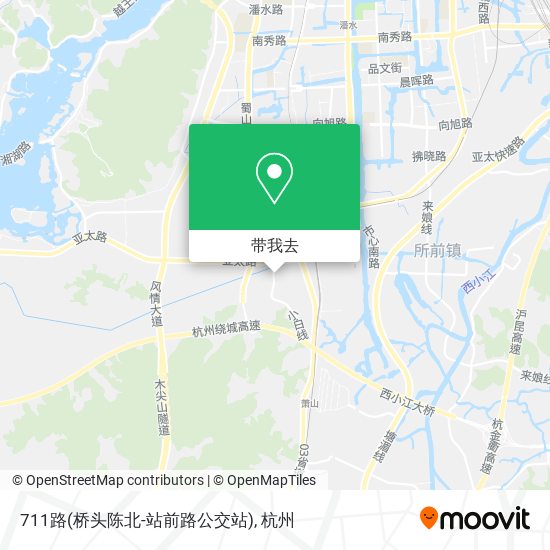 711路(桥头陈北-站前路公交站)地图