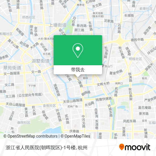 浙江省人民医院(朝晖院区)-1号楼地图