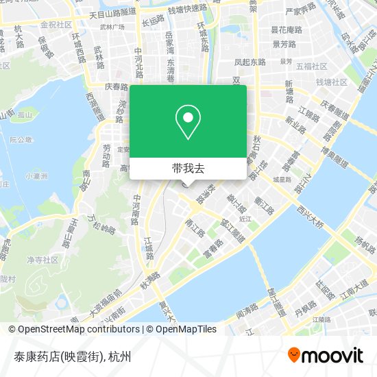 泰康药店(映霞街)地图