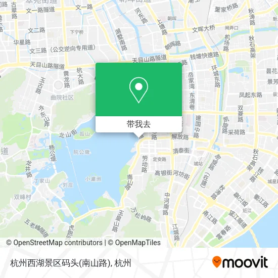 杭州西湖景区码头(南山路)地图
