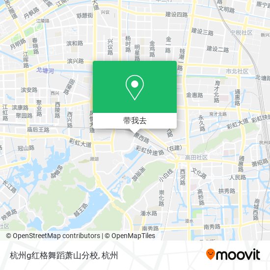 杭州g红格舞蹈萧山分校地图