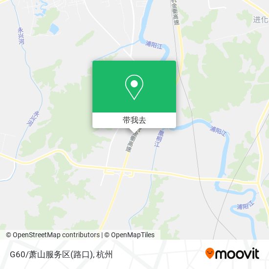 G60/萧山服务区(路口)地图