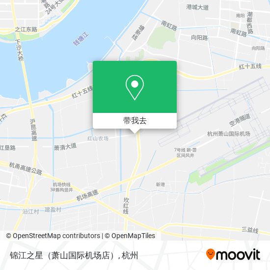 锦江之星（萧山国际机场店）地图