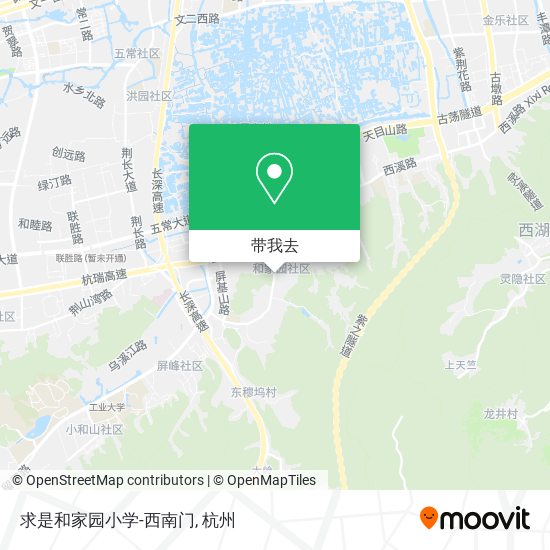 求是和家园小学-西南门地图