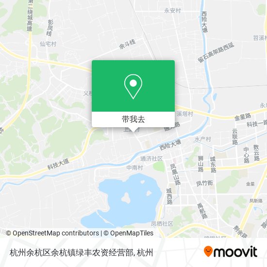 杭州余杭区余杭镇绿丰农资经营部地图