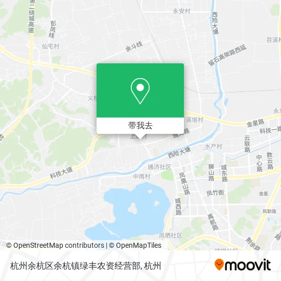 杭州余杭区余杭镇绿丰农资经营部地图