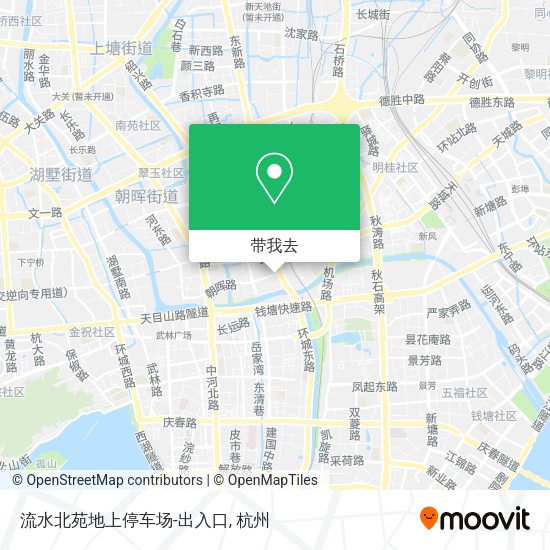 流水北苑地上停车场-出入口地图