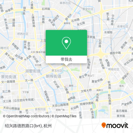 绍兴路德胜路口(brt)地图