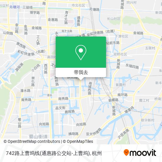 742路上曹坞线(通惠路公交站-上曹坞)地图