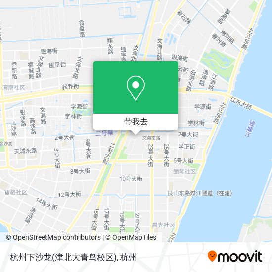 杭州下沙龙(津北大青鸟校区)地图