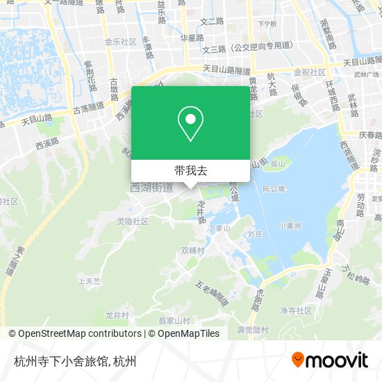 杭州寺下小舍旅馆地图