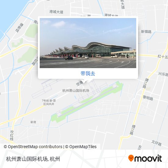 杭州萧山国际机场地图