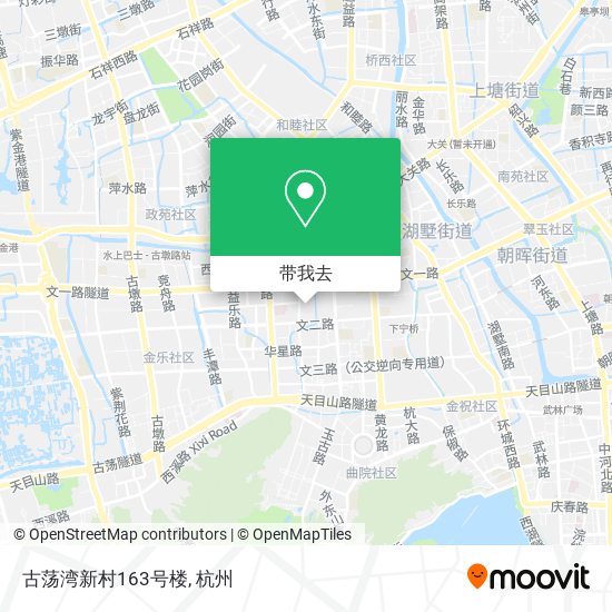 古荡湾新村163号楼地图