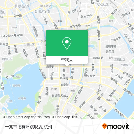 一兆韦德杭州旗舰店地图