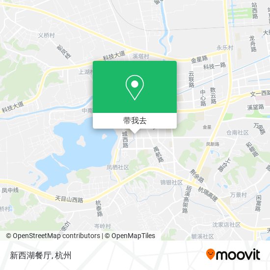 新西湖餐厅地图